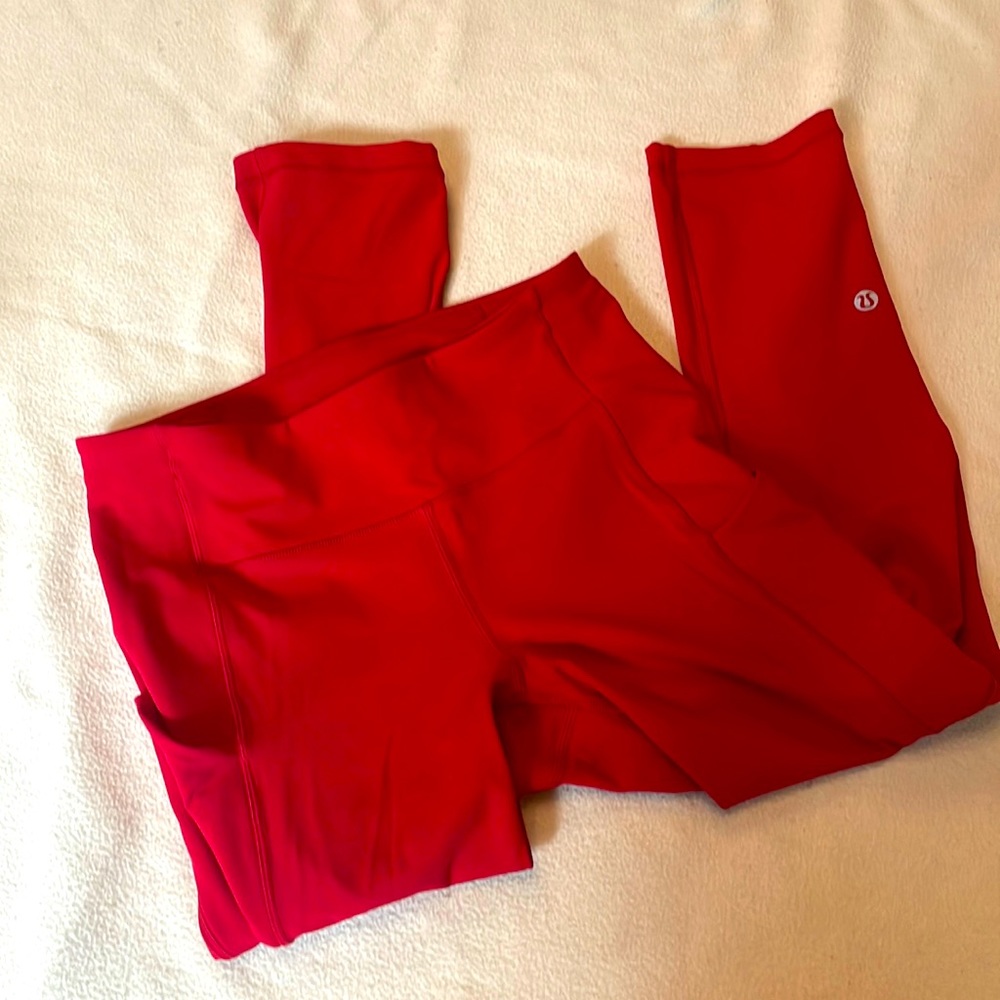 Lululemon all the right places capri red pants
